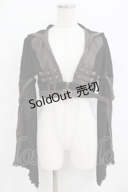 画像1: Rozen Kavalier / フード付ショートジャケット  ブラック H-26-01-28-026-OO-JA-KB-ZH