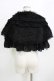 画像3: MARBLE / ファーフリルボリュームケープ  黒 H-26-01-28-028-GO-JA-AK-ZH (3)