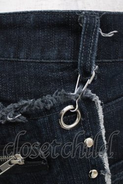 画像4: SEX POT ReVeNGe / ダメージフラップ付デニム  ブルー H-26-01-28-033-SP-PA-KB-ZH