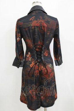 画像3: Qutie Frash / 和柄オーバーブラウス  ブラック H-26-01-28-034-QU-BL-KB-ZH