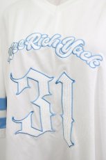 画像4: KRY CLOTHING / 「ICE」 オーバーサイズトップス  ホワイト×ブルー H-26-01-28-038-EL-TO-KB-ZH (4)