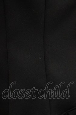 画像4: MARBLE / フリルタイ付きコルセット風ブラウス  黒 H-26-01-28-041-GO-BL-AK-ZH