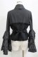 画像3: MARBLE / レースネクタイ付コルセット風姫袖ブラウス  黒 H-26-01-28-042-GO-BL-AK-ZH (3)