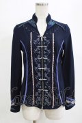 Ozz oneste / チャイナZIPカーデ  ネイビー H-26-01-28-049-OO-TO-KB-ZH