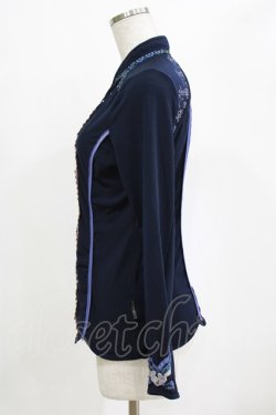 画像2: Ozz oneste / チャイナZIPカーデ  ネイビー H-26-01-28-049-OO-TO-KB-ZH