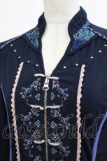 画像4: Ozz oneste / チャイナZIPカーデ  ネイビー H-26-01-28-049-OO-TO-KB-ZH (4)