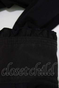 画像6: Ozz oneste / レースヨークスタンドカラーカットソー  ブラック H-26-01-28-050-OO-TO-KB-ZH