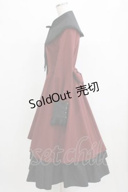 画像2: MIHO MATSUDA / ワンピース・ヴァルト S ボルドー×黒 H-26-01-28-005-GO-OP-AK-ZH