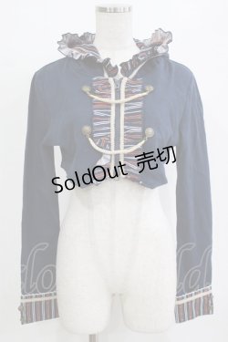 画像1: PUTUMAYO / Midnight Paradeショートパーカー  ネイビー H-26-01-28-054-PT-TO-KB-ZH