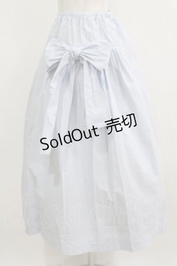 画像2: Jane Marple / サイドリボンスカート  サックス H-26-01-28-006-JM-SK-KB-ZH