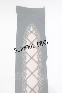 画像2: abilletage / corset tights【Lace up】  ブラック H-26-01-28-068-GO-ZA-KB-ZH