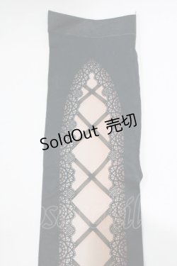 画像2: abilletage / corset tights【Lace up】  ブラック H-26-01-28-070-GO-ZA-KB-ZH