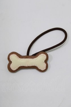 画像1: Q-pot. / ボーン・シュガークッキーヘアゴム   H-26-01-28-073-QP-AC-KB-ZH