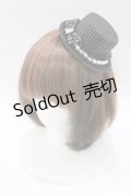 PEACE NOW / ストライプミニハット  ブラック H-26-01-28-077-PU-AC-KB-ZH