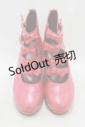 MILK / チェリーアンブーツ L レッド H-26-01-28-078-ML-SH-KB-ZH