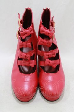 画像1: MILK / チェリーアンブーツ L レッド H-26-01-28-078-ML-SH-KB-ZH