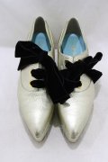 pays des fees  / Ribbon oxford shoes L ゴールド H-26-01-28-079-PU-SH-KB-ZH