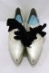 画像1: pays des fees  / Ribbon oxford shoes L ゴールド H-26-01-28-079-PU-SH-KB-ZH (1)