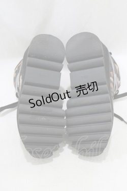 画像4: YOSUKE / 厚底レースアップブーツ 23cm レオパード H-26-01-28-080-PU-SH-KB-ZH