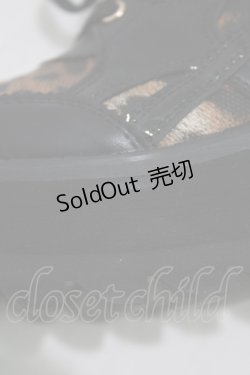 画像6: YOSUKE / 厚底レースアップブーツ 23cm レオパード H-26-01-28-080-PU-SH-KB-ZH