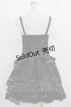 画像3: FRILL / サイドリボンジャンパースカート  ブラック H-26-01-28-009-HN-OP-KB-ZH