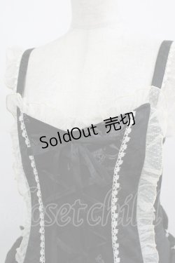 画像4: FRILL / サイドリボンジャンパースカート  ブラック H-26-01-28-009-HN-OP-KB-ZH