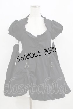 画像1: BPN / アーム付オーバーワンピース  ブラック H-26-01-28-010-GO-OP-KB-ZH