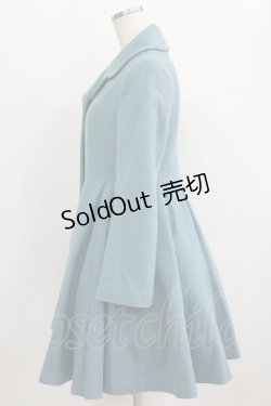 画像2: Jane Marple / ウールフレアコート  ブルーグレー H-26-01-28-013-JM-CO-KB-ZH