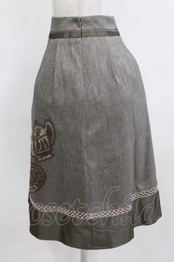 画像2: Jane Marple / ティーポットデコパージュミドルスカート  ブラウン H-26-01-28-017-JM-SK-KB-ZH