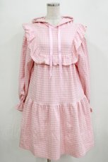 画像1: Candy Stripper / GOOD DAYS HOODIEワンピース  ピンク H-26-01-28-018-PU-OP-KB-ZH (1)