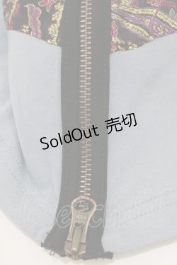 画像7: Ozz oneste / ジャガード切替ロングスカート  ライトブルー H-26-01-28-019-OO-SK-KB-ZH