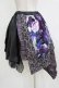 画像3: Qutie Frash / 和柄アシメスカート  黒×紫 H-26-01-28-020-QU-SK-KB-ZH (3)