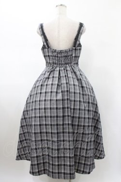 画像2: m petit by misako / AMCHKスクエアネックジャンパースカート L グレー H-26-01-29-030-LO-OP-NS-ZH