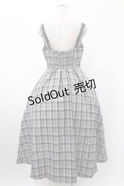 画像2: m petit by misako / AMCHKスクエアネックジャンパースカート L グレー H-26-01-29-030-LO-OP-NS-ZH