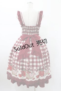 画像2: axes femme kawaii / ベリーズピクニックジャンスカ M レッド H-26-01-29-031-AX-OP-NS-ZH