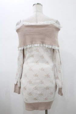 画像2: Ank Rouge / フロント開きモノグラムワンピース M ピンク H-26-01-29-033-CA-OP-NS-ZH