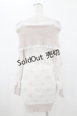 画像2: Ank Rouge / フロント開きモノグラムワンピース M ピンク H-26-01-29-033-CA-OP-NS-ZH