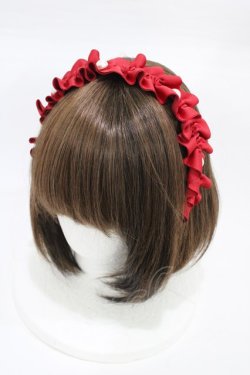 画像1: m petit by misako / AMPLカチューシャ  レッド H-26-01-29-004-LO-AC-NS-ZH