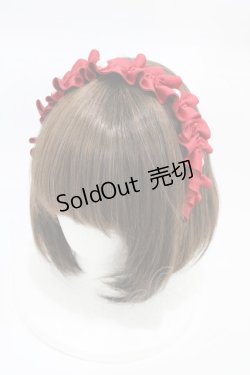 画像1: m petit by misako / AMPLカチューシャ  レッド H-26-01-29-004-LO-AC-NS-ZH