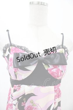 画像3: MA*RS / 幾何学バラ柄キャミソール Free ブラック H-26-01-29-039-EL-TO-NS-ZH