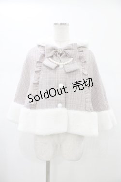 画像1: Ank Rouge / くまちゃんキラキラツイードポンチョ M ピンク H-26-01-29-041-CA-JA-NS-ZH