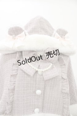画像3: Ank Rouge / くまちゃんキラキラツイードポンチョ M ピンク H-26-01-29-041-CA-JA-NS-ZH