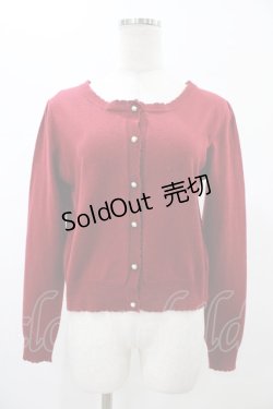 画像1: Amavel / ニットカーディガン Free レッド H-26-01-29-053-CA-TO-NS-ZH