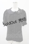 Ank Rouge / ストロベリープチリボンブラウス M ブラック H-26-01-29-058-0-BL-NS-ZH