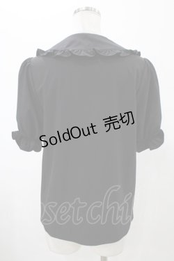 画像2: Ank Rouge / ストロベリープチリボンブラウス M ブラック H-26-01-29-058-0-BL-NS-ZH