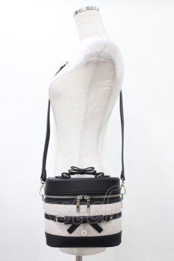 画像1: majoretty / 天姫ここね/バニティショルダーバッグ  ブラック/ピンク H-26-01-29-012-0-BG-NS-ZH