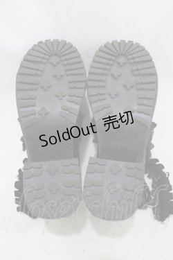 画像3: Ank Rouge / ツイード厚底シューズ S/22.0~22.5cm ブラック H-26-01-29-002-CA-SH-NS-ZH