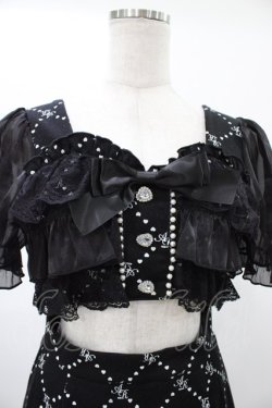 画像3: Ank Rouge / フリルモノグラムワンピース M ブラック H-26-01-29-023-CA-OP-NS-ZH