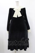 Nile Perch / ベロアセーラーワンピース Free ブラック H-26-01-29-024-LO-OP-NS-ZH