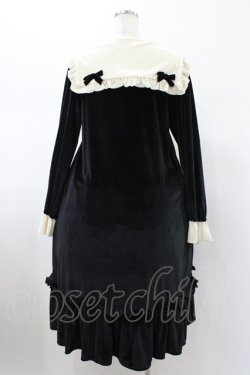 画像2: Nile Perch / ベロアセーラーワンピース Free ブラック H-26-01-29-024-LO-OP-NS-ZH